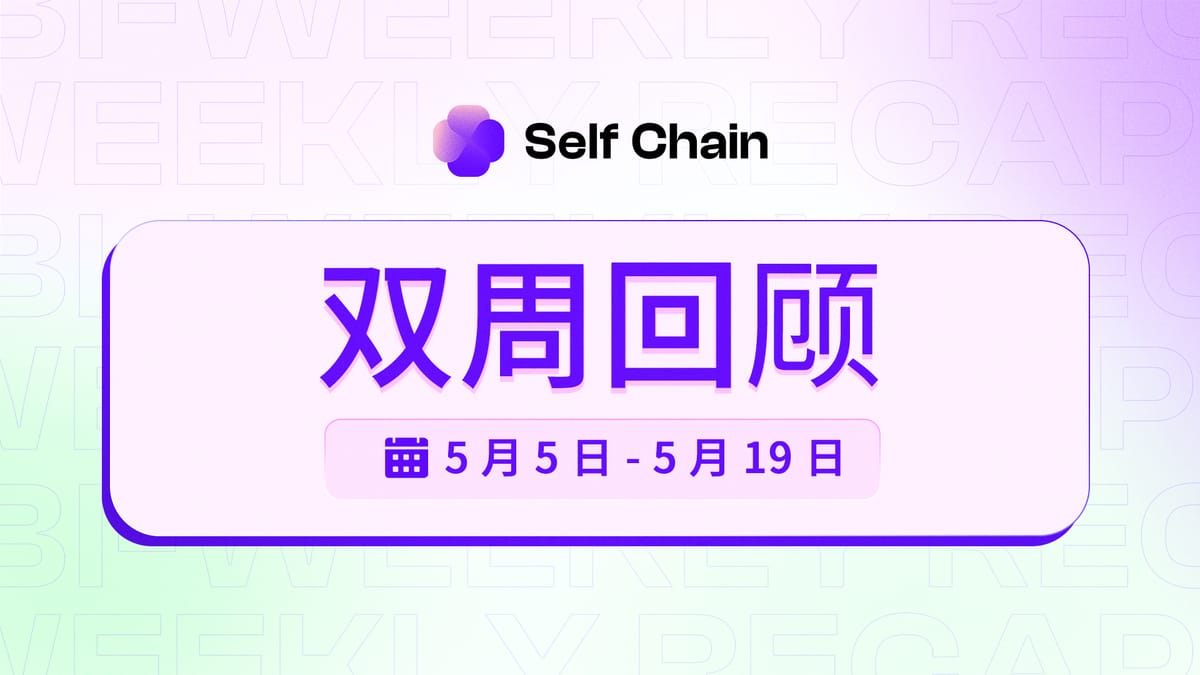 Self Chain 双周回顾:AI 自动化、DePIN 集成和开发者赋能